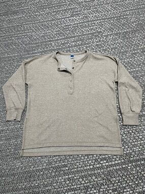 Old Navy | Oversized Ribbed Long Sleeve Henley